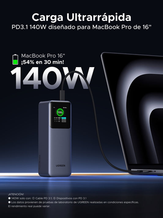 Batería portátil UGREEN de 200W - 25,000mAh-2