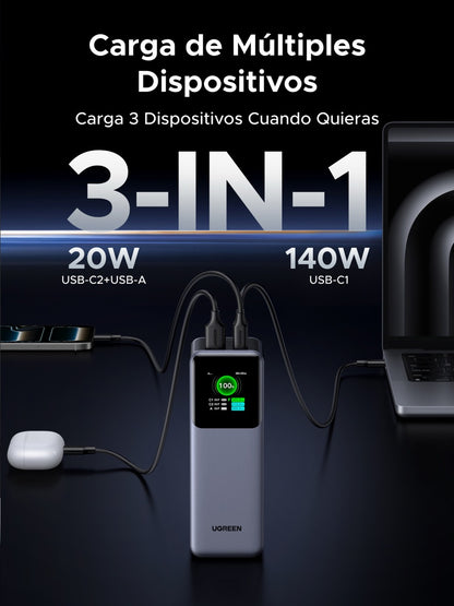 Batería portátil UGREEN de 200W - 25,000mAh-5