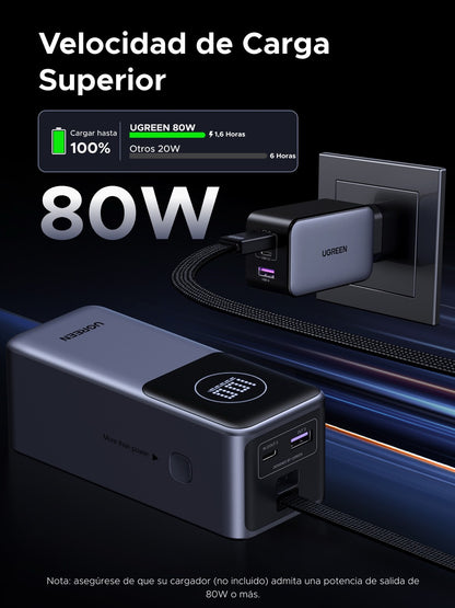Batería portátil UGREEN con cable incorporado de 130W - 20,000mAh-5