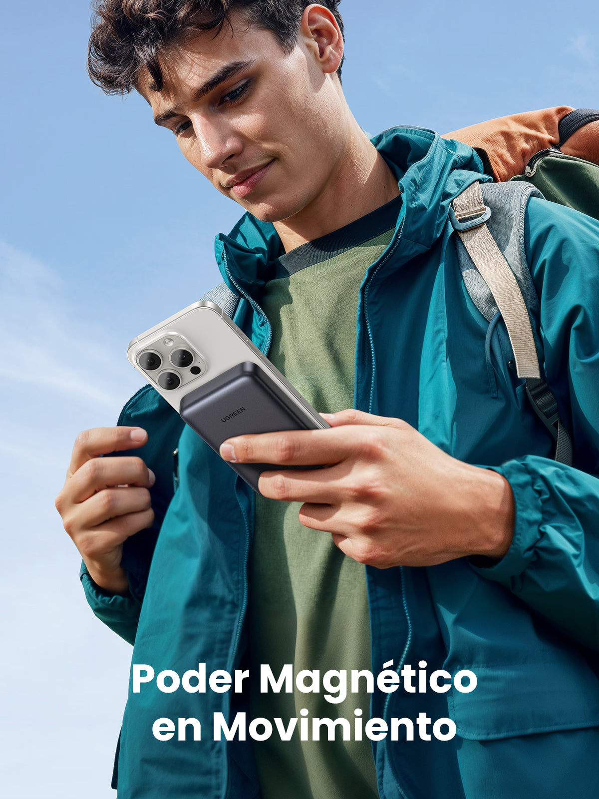 Batería portátil UGREEN inalámbrica de 15W - 10,000 mAh