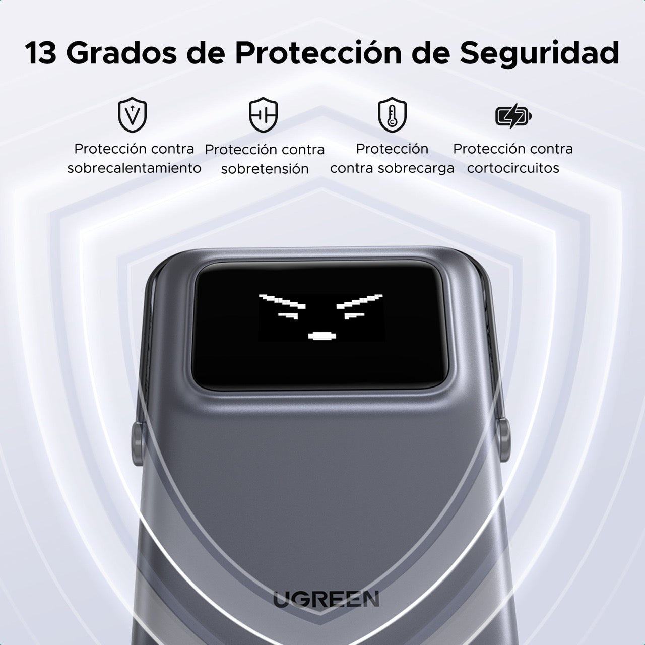 Batería portátil UGREEN UNO inalámbrica de 15W - 10,000 mAh - gris-8