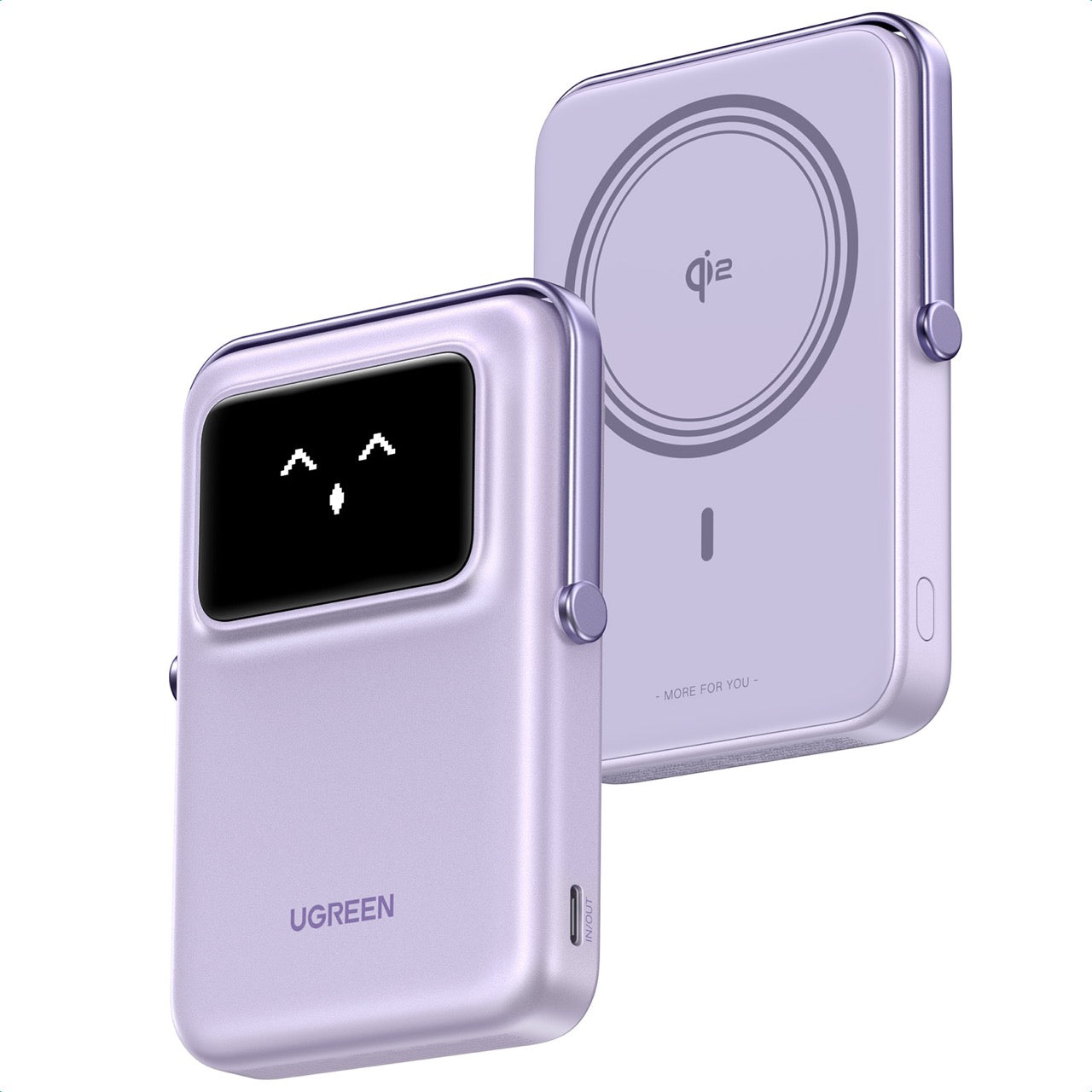 Batería portátil UGREEN UNO inalámbrica de 15W - 10,000 mAh - lila-1