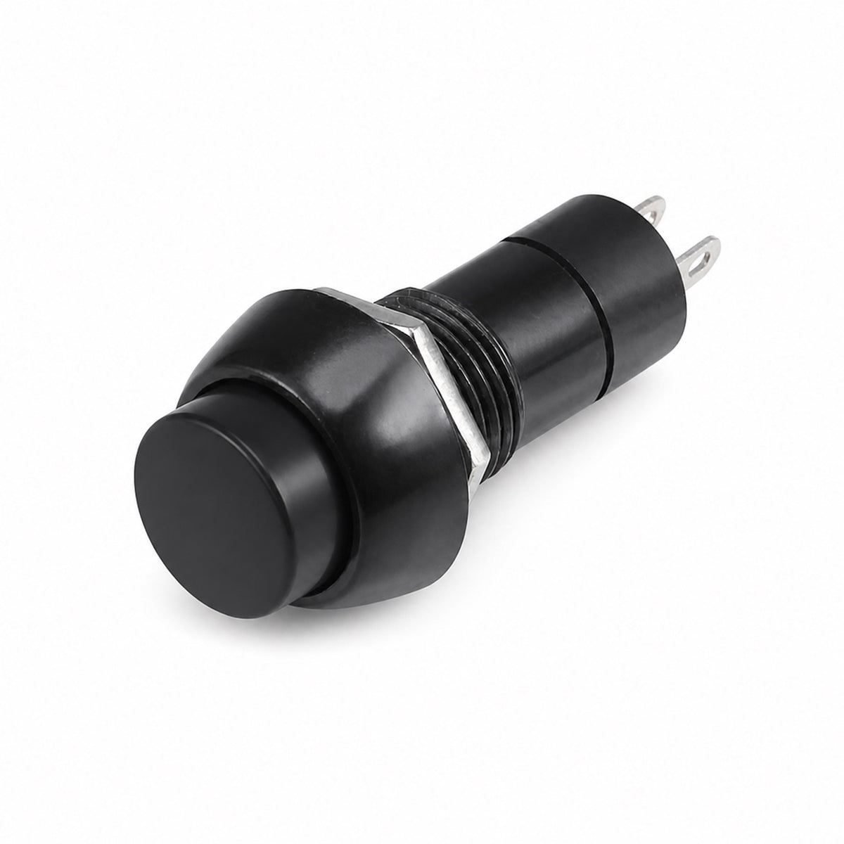 Pulsador con enclave PBS-11A de 12mm 3A 250V - negro-1