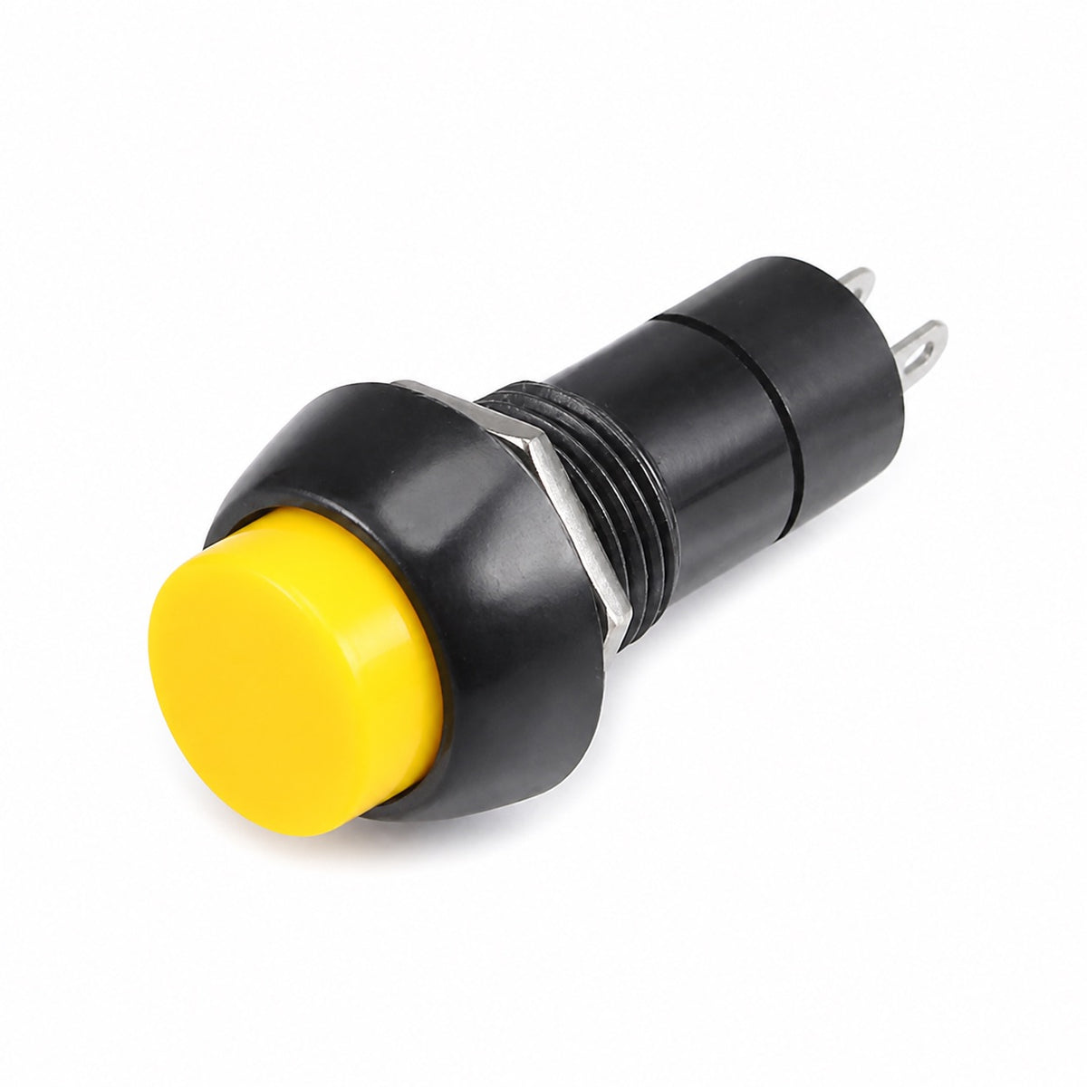 Pulsador con enclave PBS-11A de 12mm 3A 250V - amarillo-1