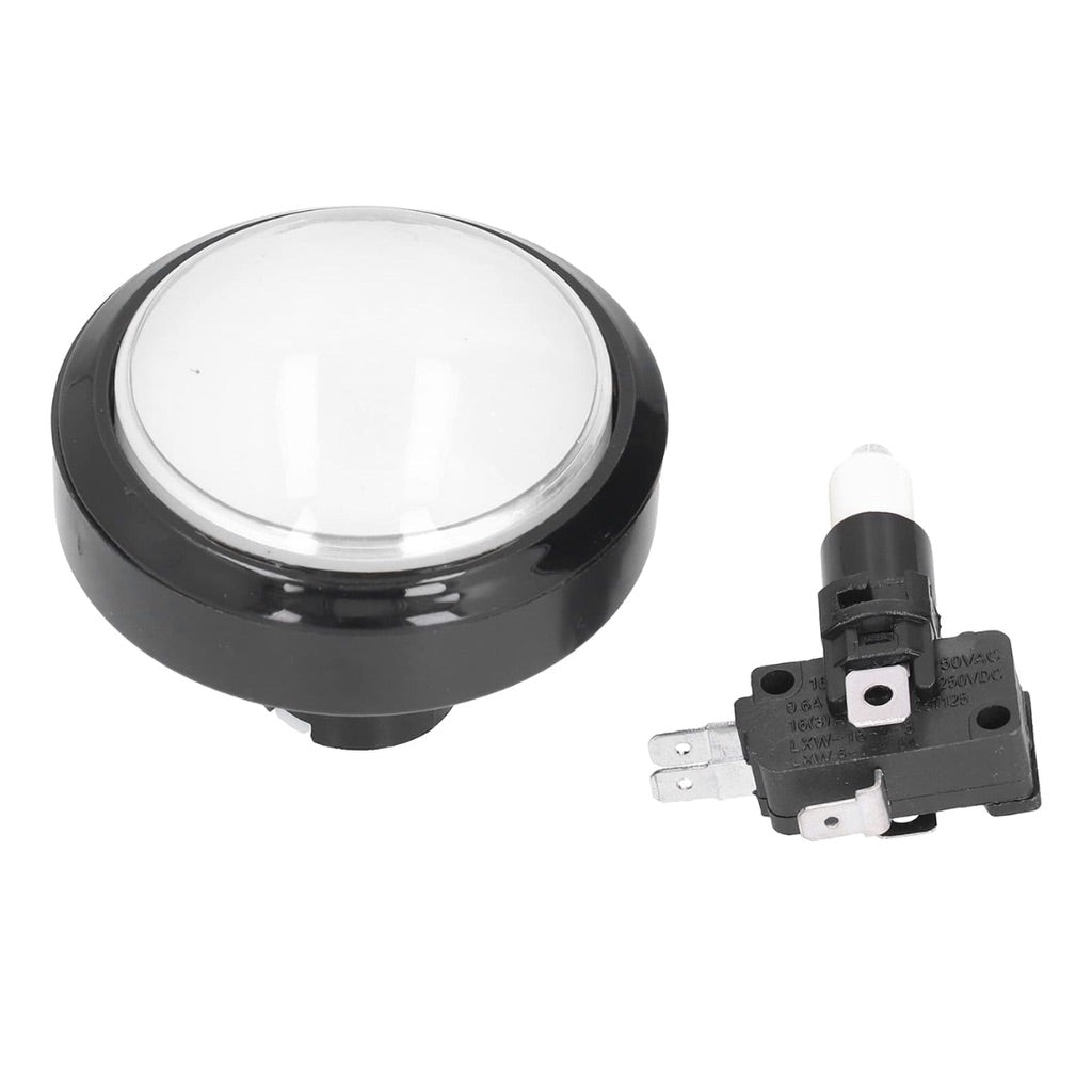 Pulsador arcade redondo 36mm LED PBS-32 - blanco-1