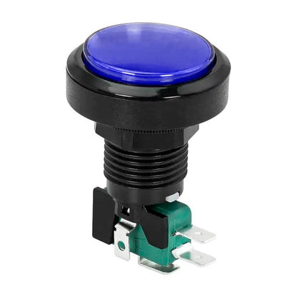 Pulsador arcade redondo 36mm LED PBS-32 - azul-1