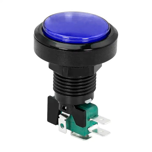 Pulsador arcade redondo 36mm LED PBS-32 - azul-1