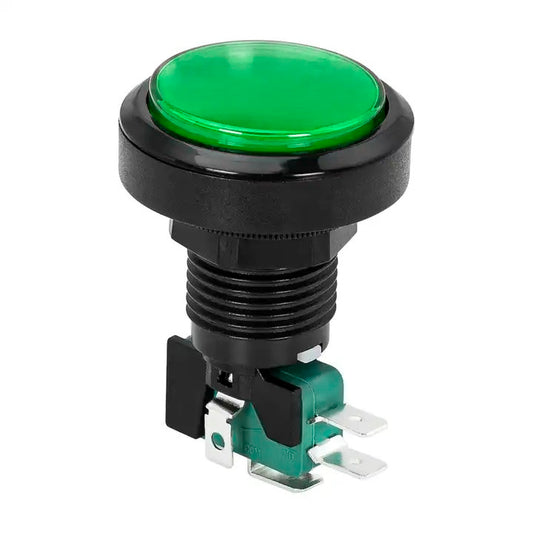 Pulsador arcade redondo 36mm LED PBS-32 - verde-1