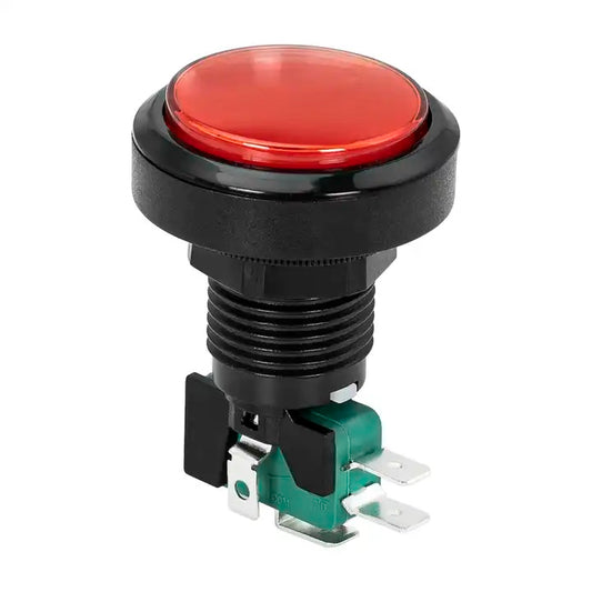 Pulsador arcade redondo 36mm LED PBS-32 - rojo-1