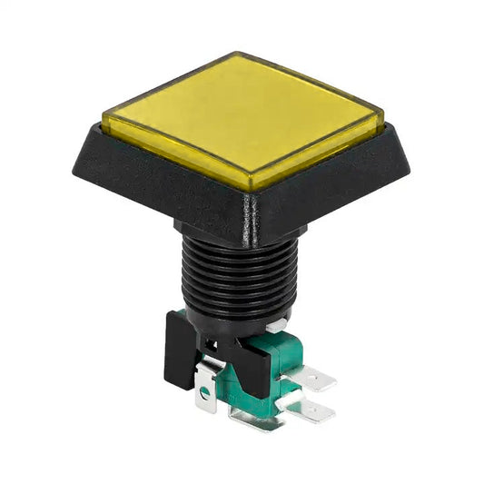 Pulsador arcade cuadrado 40mm LED PBS-39 - amarillo-1