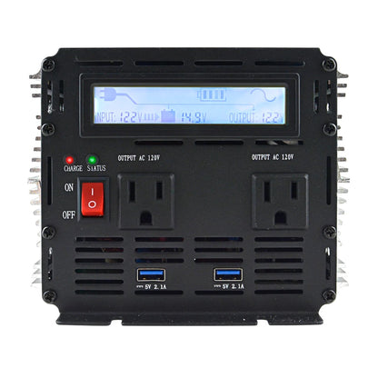 Inversor de corriente I.S. con función de respaldo de 1,200W de onda pura-3