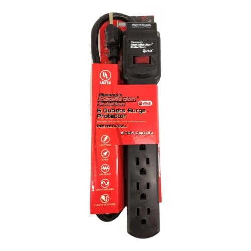 Regleta N.A. con protector de 245 Joules - negra-1