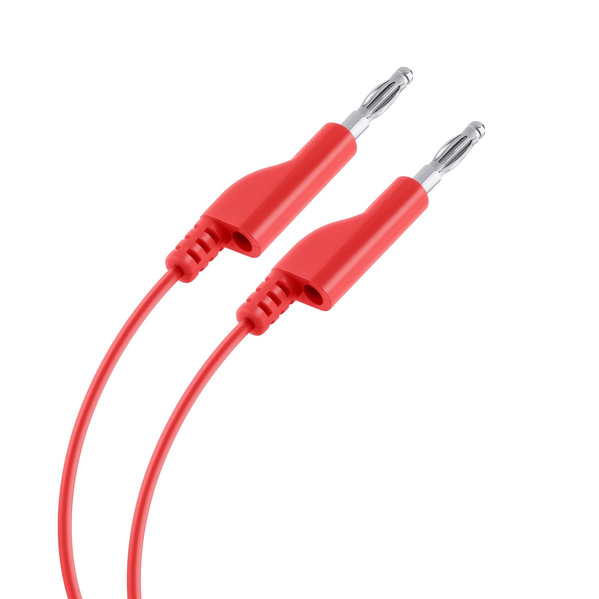Cable de conector apilable banana a banana, rojo 1m-1