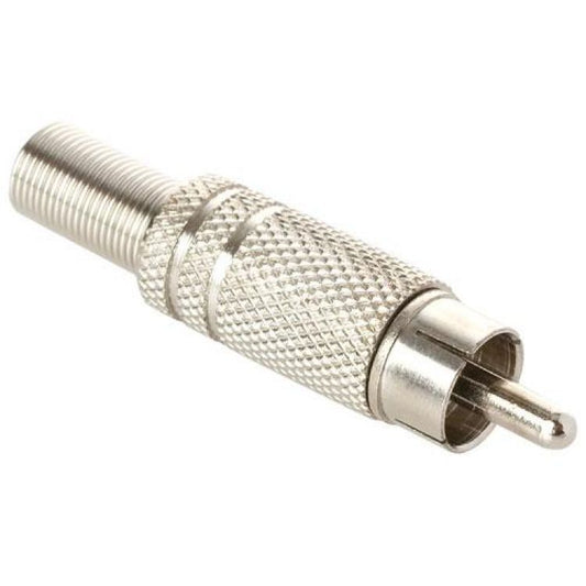 Conector N.A. RCA macho, metálico-1