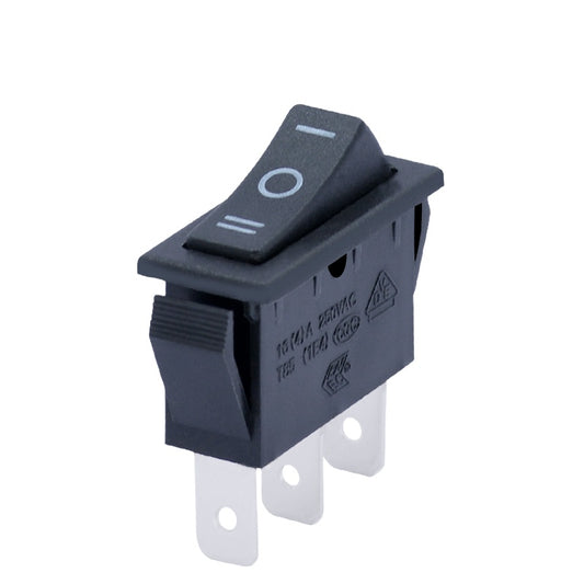 Switch ON OFF ON SPDT, negro 16A-1