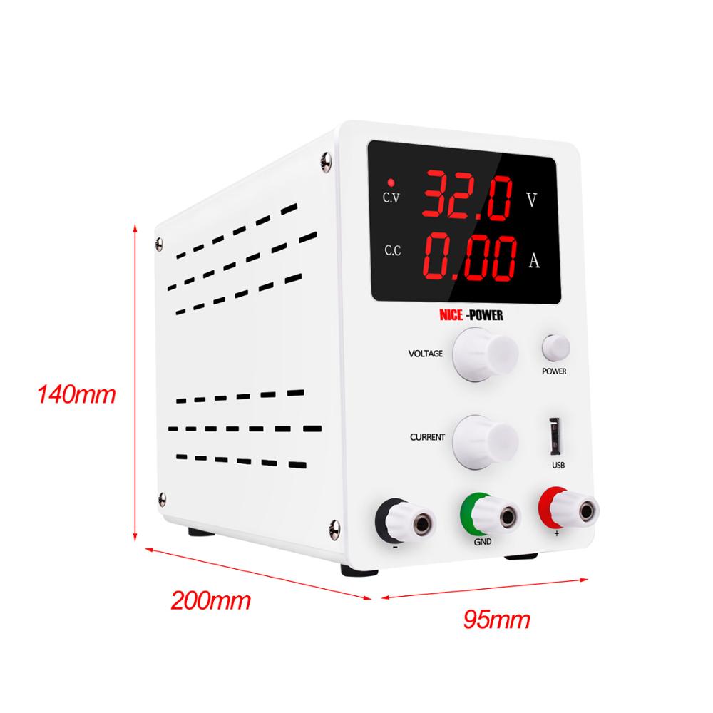 Fuente DC NicePower de laboratorio de 3 dígitos - 60V 5A-4