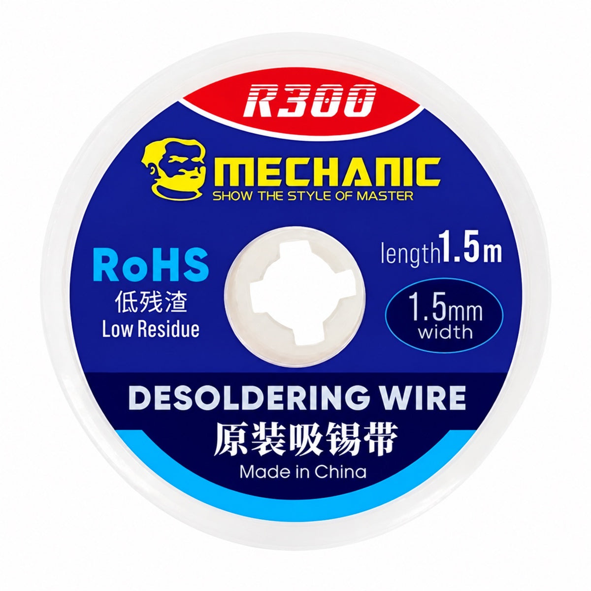 Malla para desoldar Mechanic R300 de 1.5mm x 1.5m
