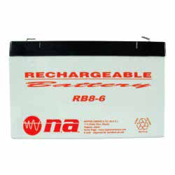 Batería recargable sellada de ácido-plomo 6V 8Ah-1