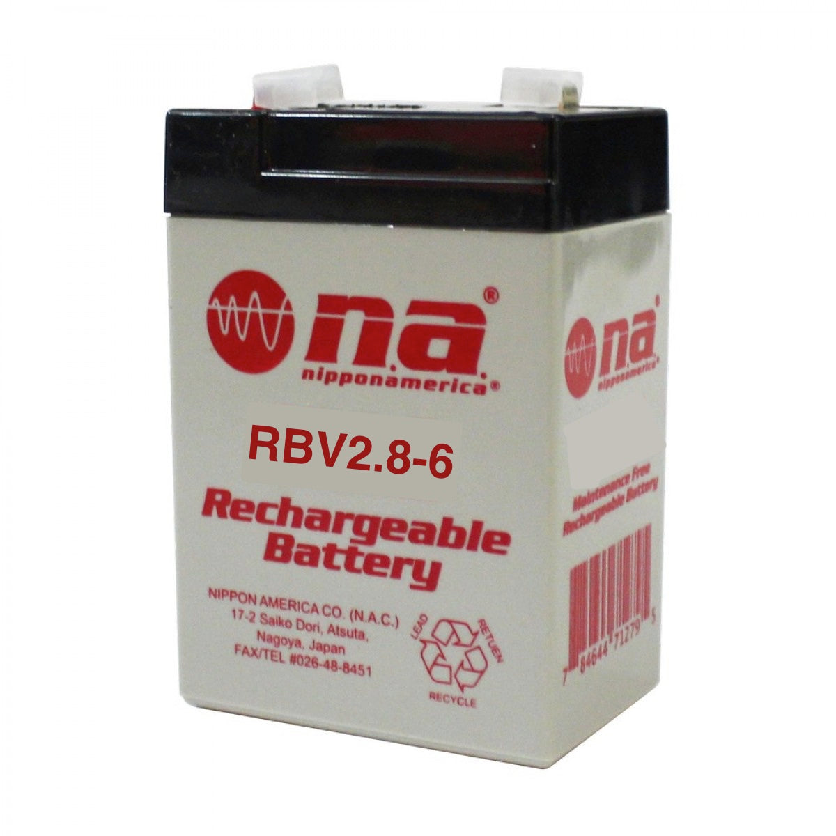 Batería recargable sellada de ácido-plomo 6V 2.8Ah-1