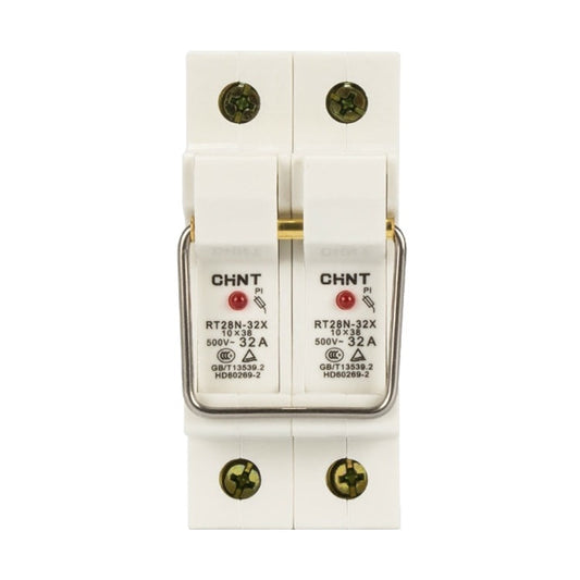 Portafusible Chint para riel din de 2 polos-1