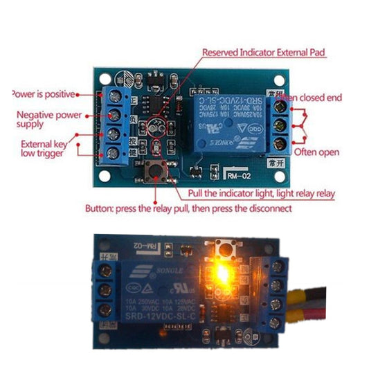 Módulo de relé bi-estable de 12V-2