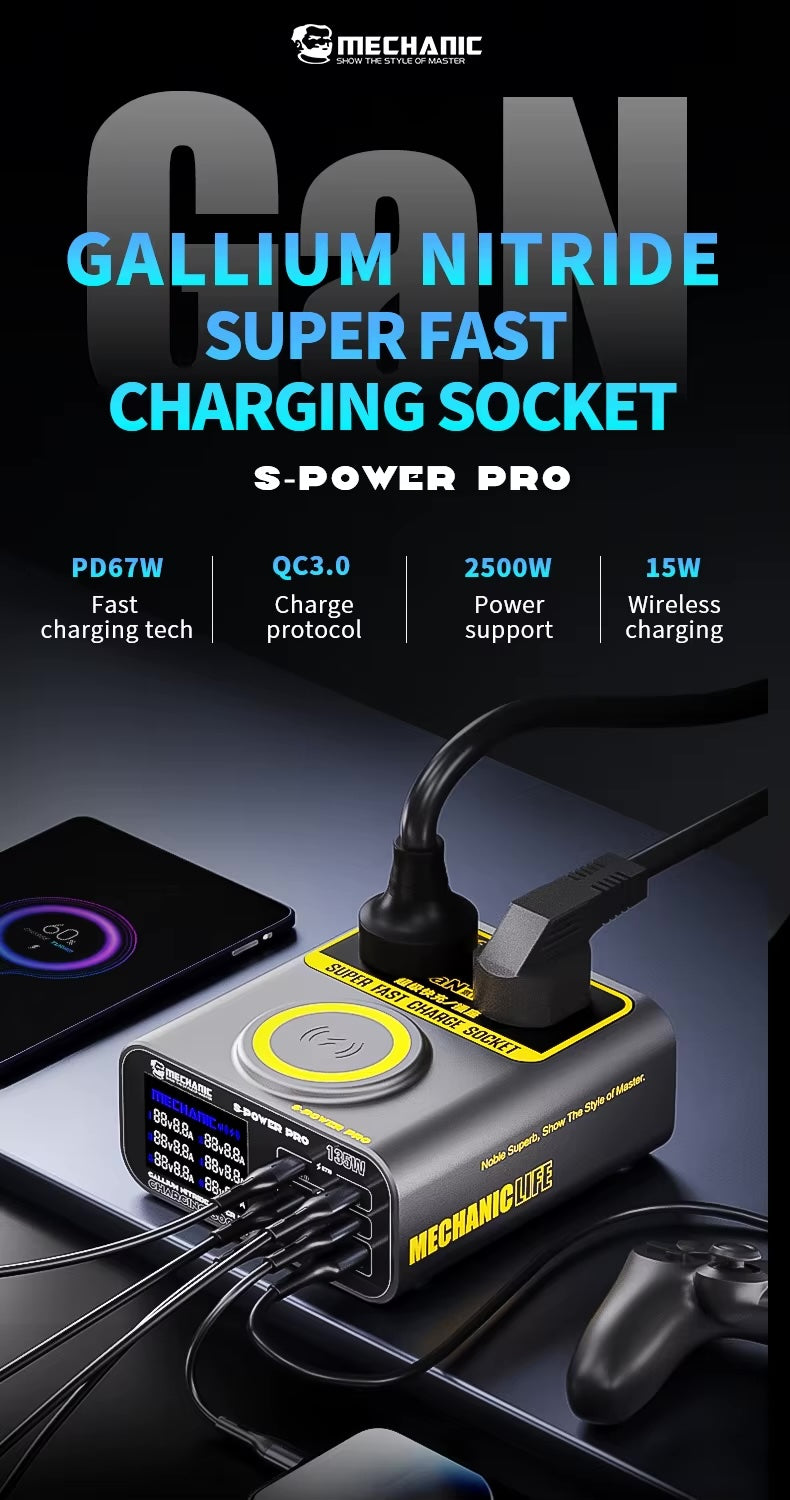 Estación de carga USB Mechanic S-POWER PRO de 135W-4