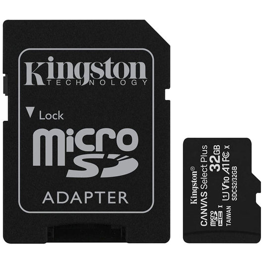 Tarjeta microSD Kingston de 32GB con adaptador SD-1