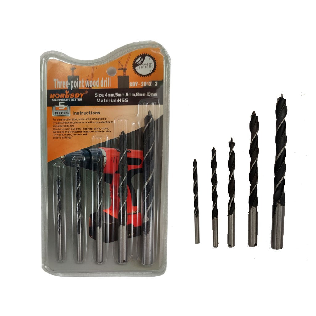 Kit de brocas para madera de 5 piezas
