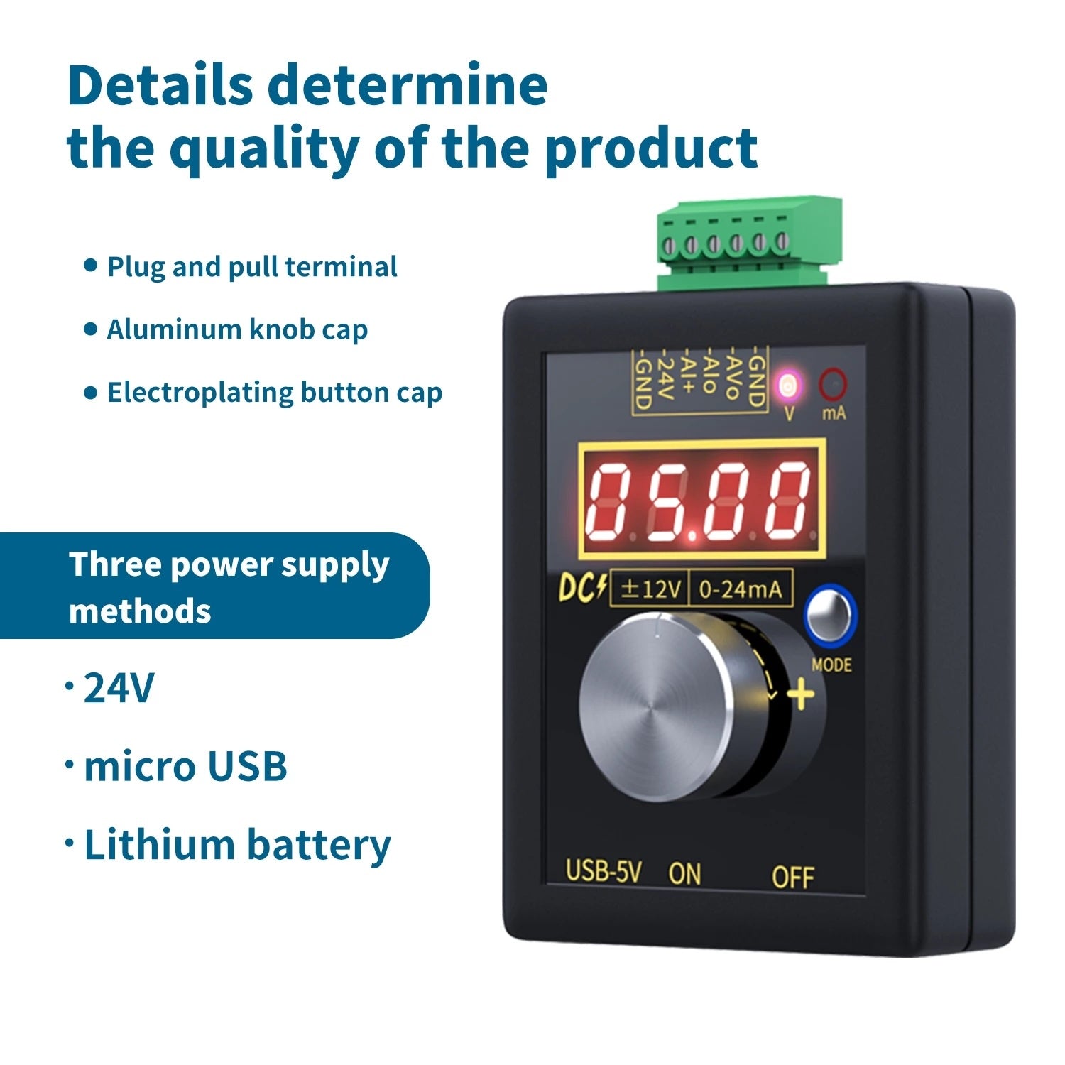 Generador de señal de corriente y voltaje Fnirsi SG-002-4