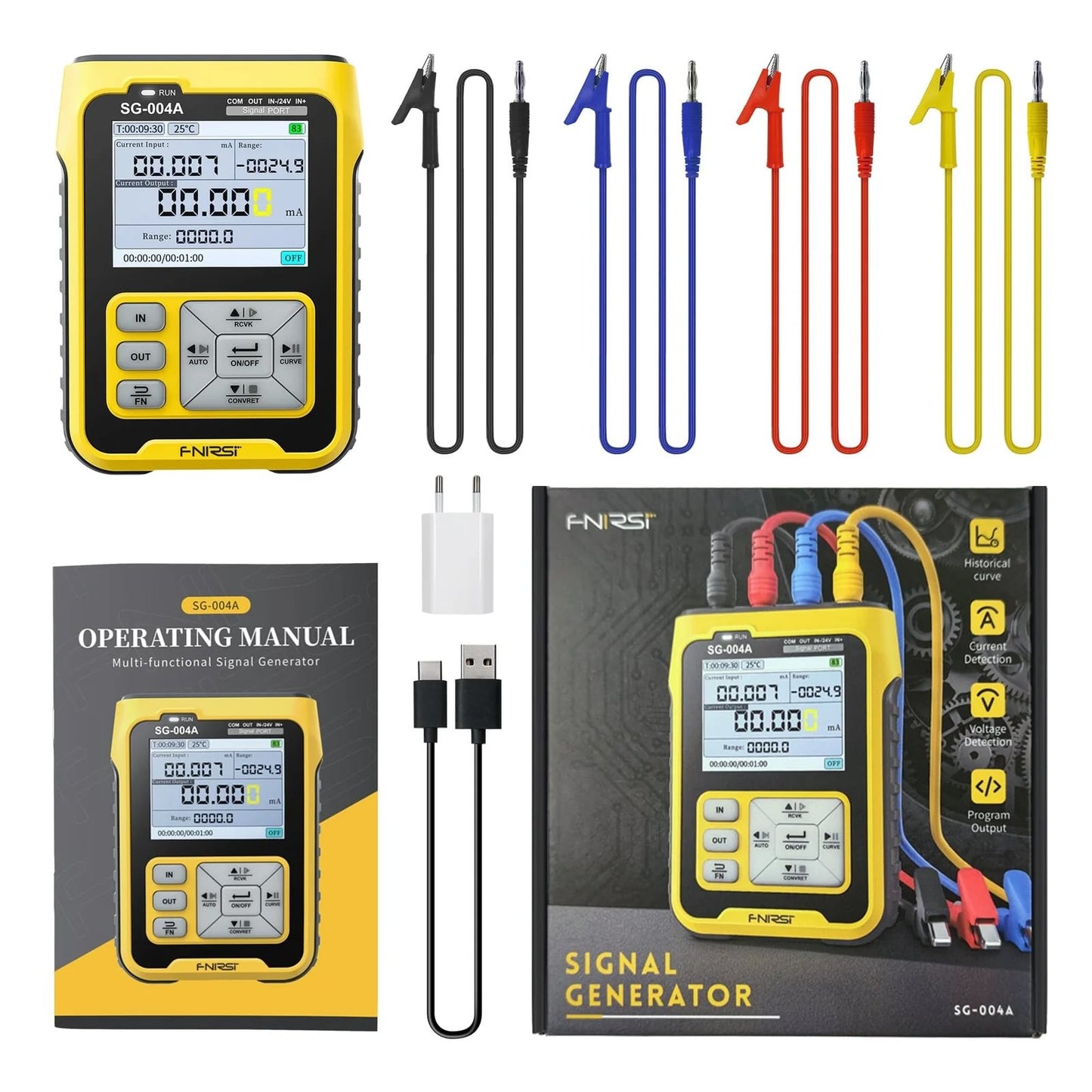 Generador de señal de corriente y voltaje Fnirsi SG-004-7