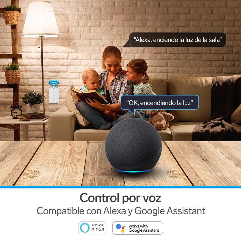 Apagador de pared Wi-Fi de botón triple-4