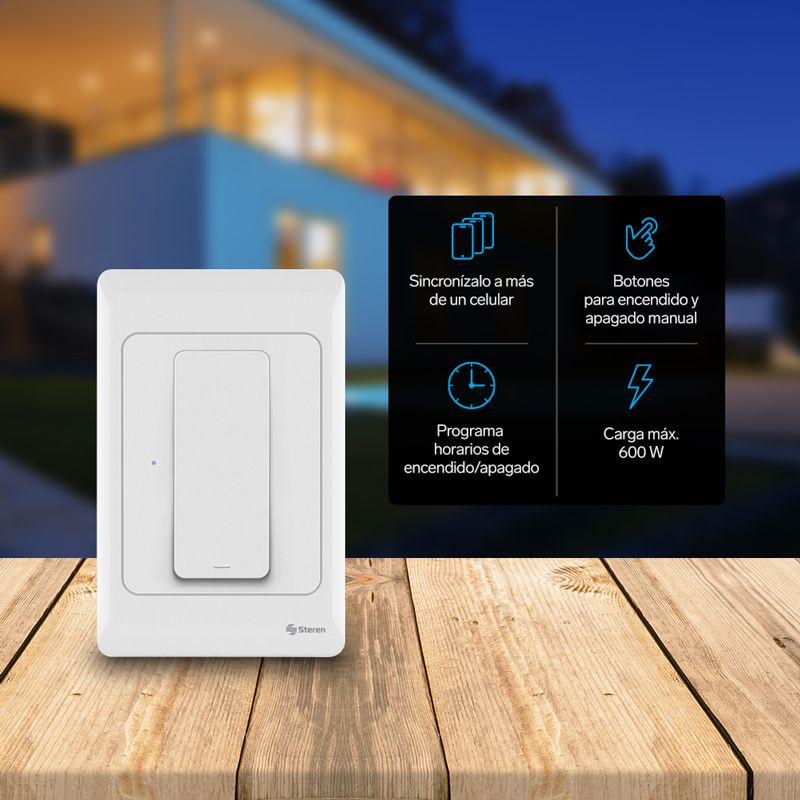 Apagador de pared Wi-Fi de botón-3