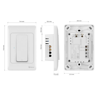 Apagador de pared Wi-Fi de botón-2