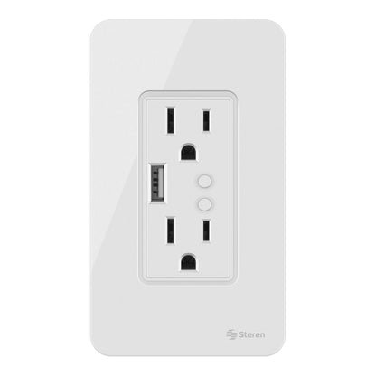 Tomacorriente Wi-Fi doble con USB-1