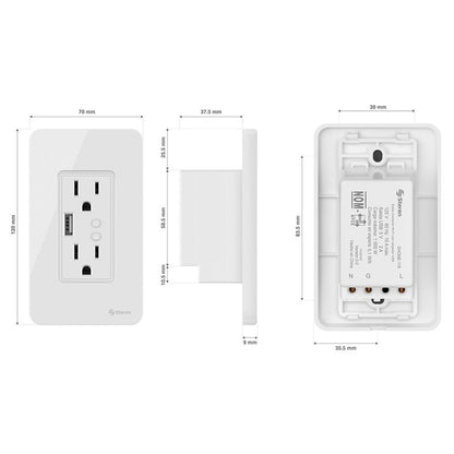 Tomacorriente Wi-Fi doble con USB-2