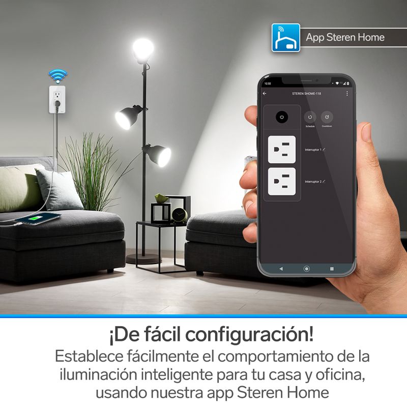 Tomacorriente Wi-Fi doble con USB-5