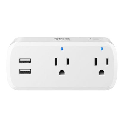 Enchufe inteligente Steren Wi-Fi doble con USB