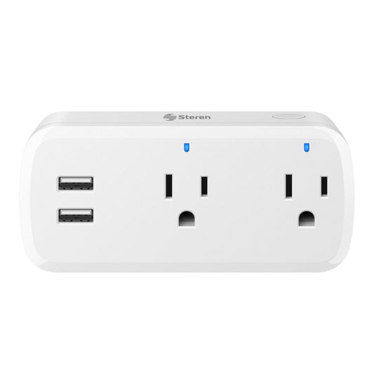 Enchufe inteligente Steren Wi-Fi doble con USB