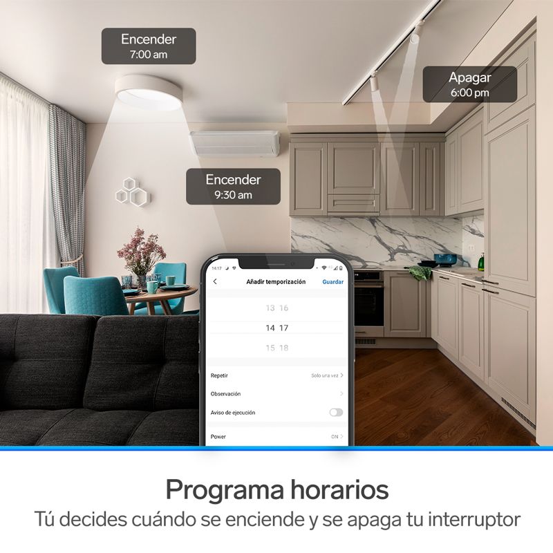 Mini Interruptor inalámbrico RF sencillo-4