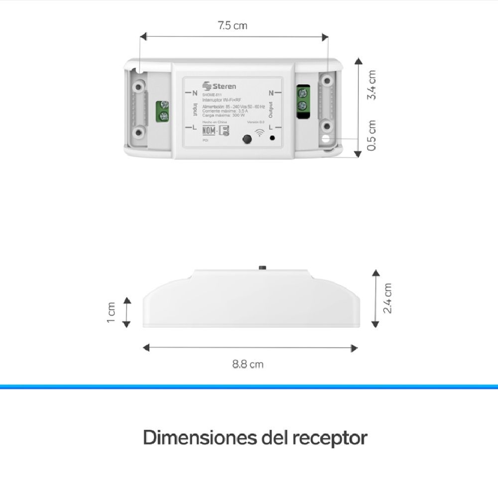 Apagador inalámbrico RF cinético sencillo-9