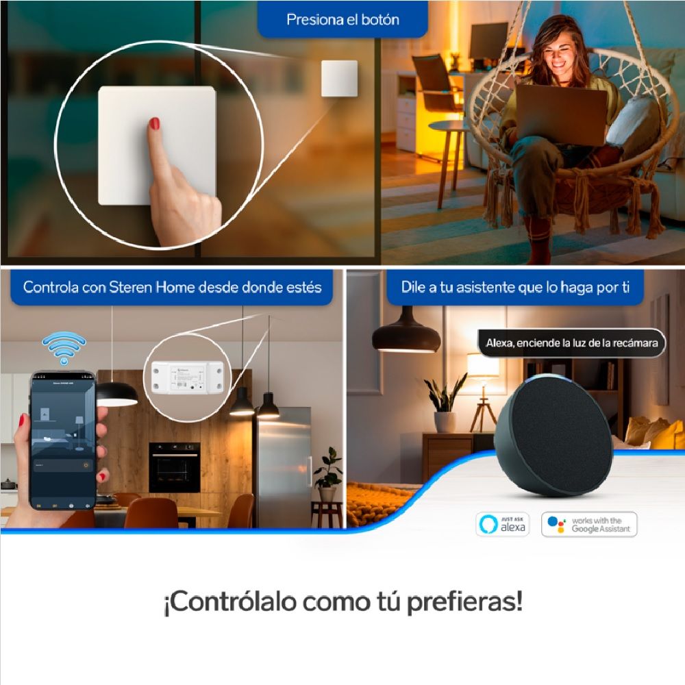 Apagador inalámbrico RF cinético sencillo-3