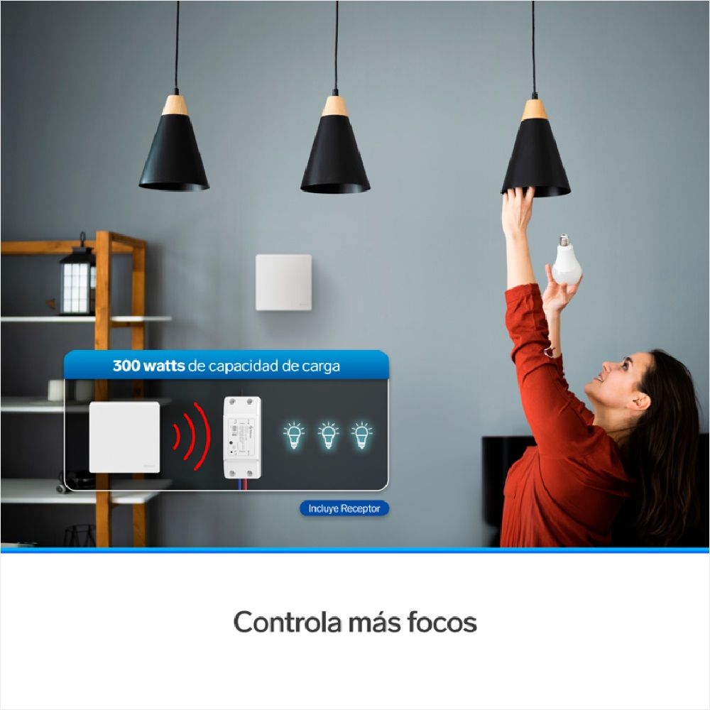 Apagador inalámbrico RF cinético sencillo-7