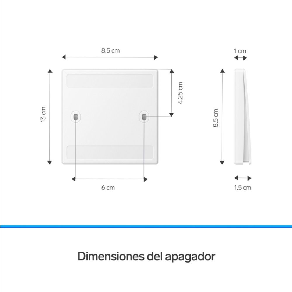 Apagador inalámbrico RF cinético sencillo-8