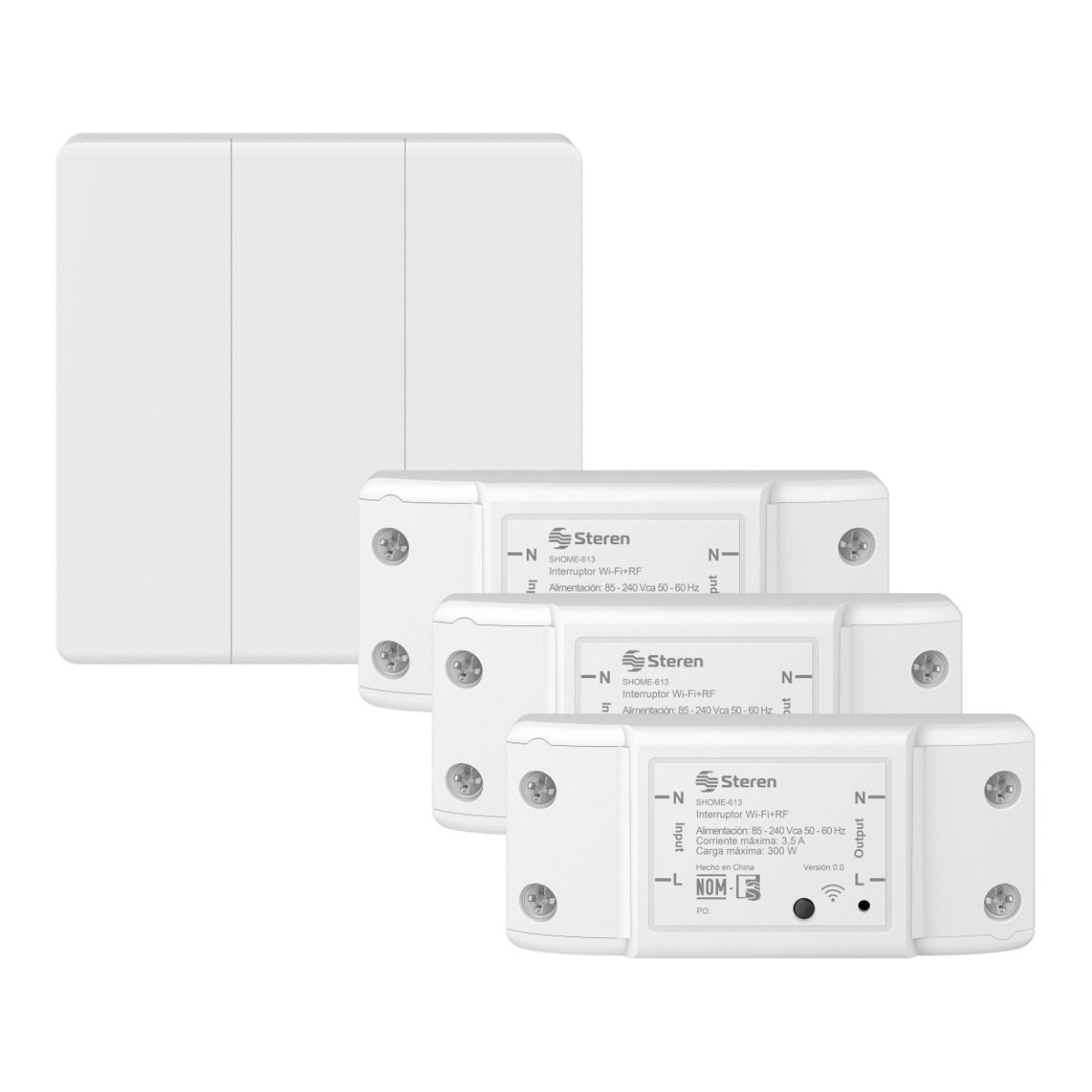 Apagador inalámbrico RF cinético triple-1