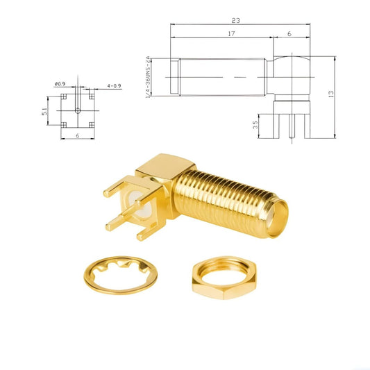 Conector de antena RF SMA-KWE de 23 mm-2