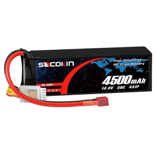 Batería LIPO Socokin de 14.8V 4,500 mAh a 50C-1