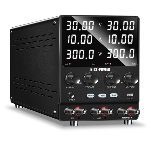 Fuente DC dual Kuaiqu de 600W - 30V-20A - 60V-10A o 2 salidas 30V-10A-1