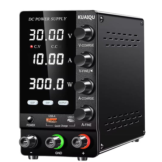 Fuente DC Kuaiqu C3010S con OVP-OCP y QuickCharge - 30V 10A-1