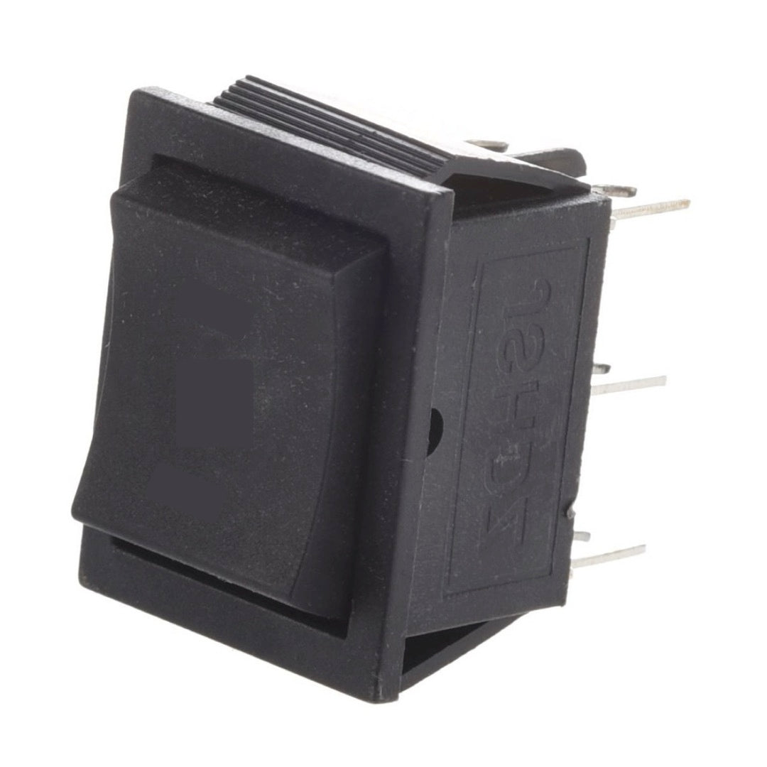 Switch ON OFF DPDT, Negro 16 A-1