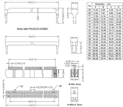 Conector IDC hembra FC-50P para cable plano - 2x25 - 50 pines-3